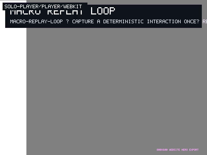 Macro Replay Loop poster